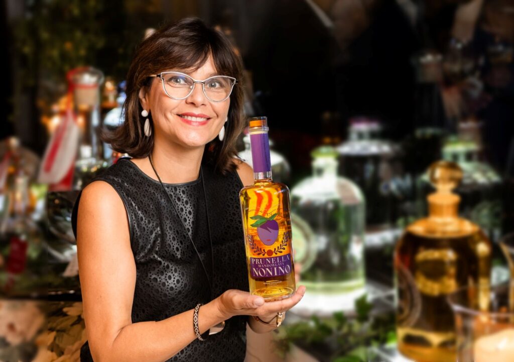 Elisabetta Nonino con Prunella Mandorlata